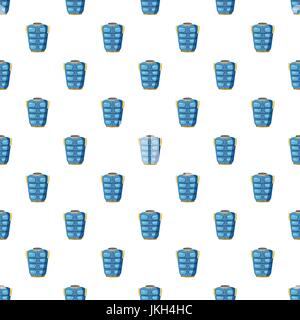 Modèle gilet chaud bleu Illustration de Vecteur