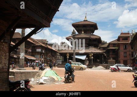 Dattatreya Square avec Temple de Dattatreya Népal Bhaktapur Banque D'Images