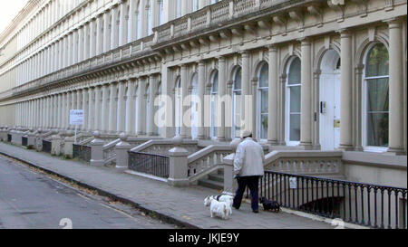 Conseil logement vente perspective shot west end grosvenor terrace, Glasgow G12 0tb Banque D'Images
