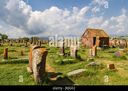 Cimetière historique de Noratous, Arménie. Banque D'Images