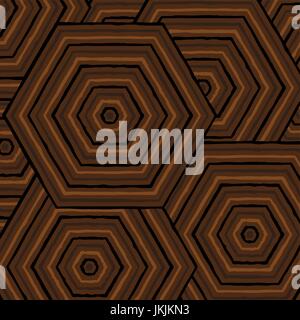Peinture abstraite hexagonal ligne autochtones en format vectoriel. Illustration de Vecteur