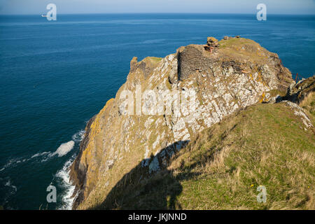 Château rapide près de St Abbs, Scottish Borders, Scotland, UK Banque D'Images