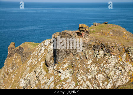 Château rapide près de St Abbs, Scottish Borders, Scotland, UK Banque D'Images