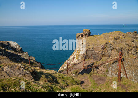 Château rapide près de St Abbs, Scottish Borders, Scotland, UK Banque D'Images