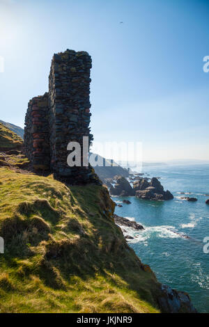 Château rapide près de St Abbs, Scottish Borders, Scotland, UK Banque D'Images