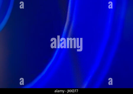 Light Emitting Diodes nacro pour affichage LED. Écran LED numérique fond bleu Banque D'Images