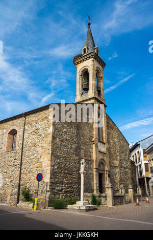 Scène de rue à l'cacabelos, espagne. camino de Santiago. Banque D'Images