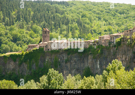 Castellfollit de la Roca - Espagne Banque D'Images