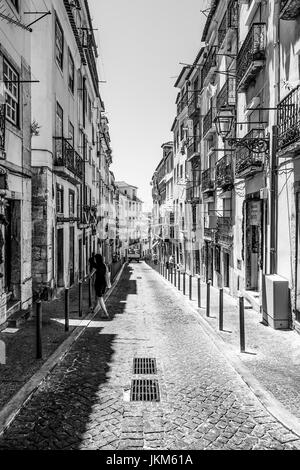 Les rues étroites dans le quartier historique Banque D'Images