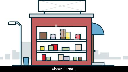 Pignon sur la rue Illustration de Vecteur