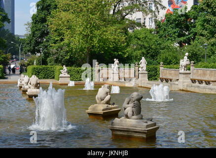 Puits de conte de fées, parc national, Friedrich's Grove, Berlin, Allemagne, Maerchenbrunnen, Volkspark Friedrichshain, Deutschland, Banque D'Images