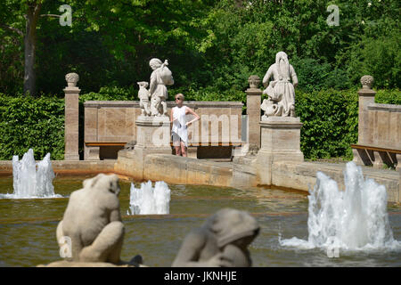 Puits de conte de fées, parc national, Friedrich's Grove, Berlin, Allemagne, Maerchenbrunnen, Volkspark Friedrichshain, Deutschland, Banque D'Images