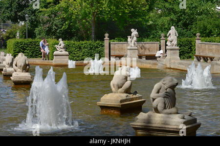 Puits de conte de fées, parc national, Friedrich's Grove, Berlin, Allemagne, Maerchenbrunnen, Volkspark Friedrichshain, Deutschland, Banque D'Images