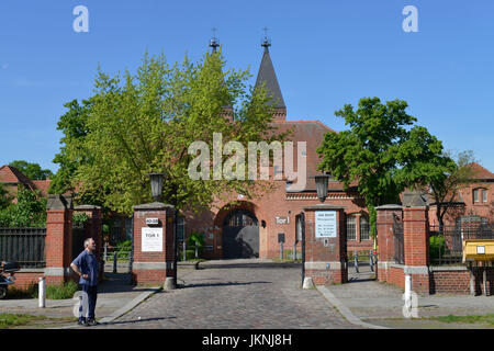 La porte 1, prison, Seidelstrasse Reinicken, Tegel, village, Berlin, Allemagne, Tor 1, Justizvollzugsanstalt, Reinickendorf, Deutschland Banque D'Images