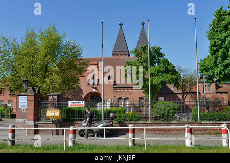 La porte 1, prison, Seidelstrasse Reinicken, Tegel, village, Berlin, Allemagne, Tor 1, Justizvollzugsanstalt, Reinickendorf, Deutschland Banque D'Images