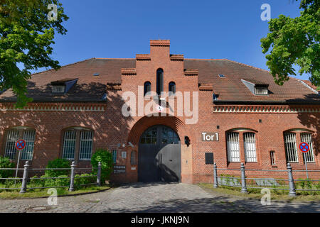 La porte 1, prison, Seidelstrasse Reinicken, Tegel, village, Berlin, Allemagne, Tor 1, Justizvollzugsanstalt, Reinickendorf, Deutschland Banque D'Images