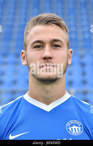 Liberec, République tchèque. 24 juillet, 2017. Filip Havelka équipe de FC Slovan Liberec, République tchèque 2017-2018 saison ligue de soccer. Photo : CTK Radek Petrasek/Photo/Alamy Live News Banque D'Images