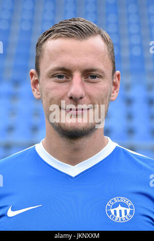 Liberec, République tchèque. 24 juillet, 2017. L'équipe de Vladimir Coufal FC Slovan Liberec, République tchèque 2017-2018 saison ligue de soccer. Photo : CTK Radek Petrasek/Photo/Alamy Live News Banque D'Images