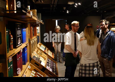 Visite de la distillerie Jameson, Dublin, Irlande Banque D'Images