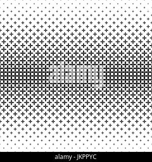 Motif géométrique monochrome - abstract vector background illustration de formes courbes Illustration de Vecteur