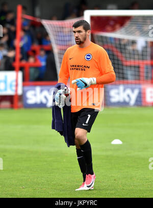 Maty Ryan de Brighton lors du match amical entre Crawley Town et Brighton et Hove Albion au stade Checkatrade de Crawley. 22 juillet 2017 - usage éditorial uniquement. Pas de merchandising. Pour les images de football, les restrictions FA et Premier League s'appliquent inc. Aucune utilisation Internet/mobile sans licence FAPL - pour plus de détails, contactez football Dataco Banque D'Images