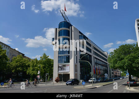 Willy Brandt, maison Wilhelmstrasse, cross montagne, Berlin, Allemagne, Willy-Brandt-Haus, Kreuzberg, Deutschland Banque D'Images