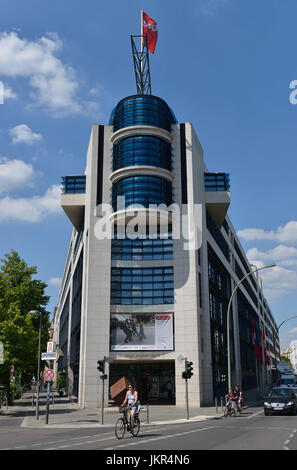 Willy Brandt, maison Wilhelmstrasse, cross montagne, Berlin, Allemagne, Willy-Brandt-Haus, Kreuzberg, Deutschland Banque D'Images