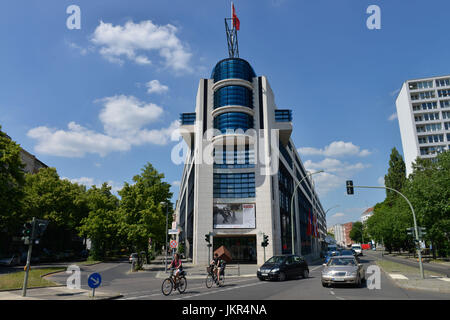 Willy Brandt, maison Wilhelmstrasse, cross montagne, Berlin, Allemagne, Willy-Brandt-Haus, Kreuzberg, Deutschland Banque D'Images