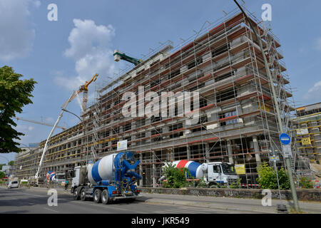 Moeckernkiez site de construction, d'hébergement, de montagne, Berlin, Allemagne, Baustelle, Quartier Moeckernkiez, Kreuzberg, Deutschland Banque D'Images