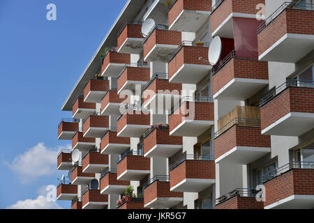 De nouveaux bâtiments, Schwiebusser street, cross montagne, Berlin, Allemagne, Neubauten, Schwiebusser Strasse, Kreuzberg, Deutschland Banque D'Images