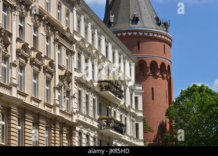 Vieux bâtiments, Fidicinstrasse, cross montagne, Berlin, Allemagne, Altbauten, Kreuzberg, Deutschland Banque D'Images