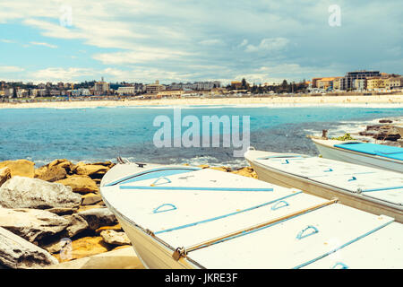 Rampe à bateaux près de la plage de Bondi, NSW, Australie Banque D'Images