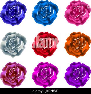 Grand rose. Abstract background vector art rouge Illustration de Vecteur