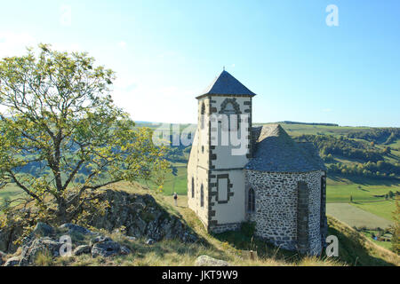 France, Cantal (15), Ségur-les-Villas, chapelle Valentine // France, Cantal, Ségur les Villas, chapelle Valentine Banque D'Images