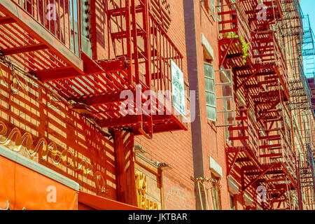 NEW YORK, USA - Mai 05, 2017 : les rues de Manhattan New York et plus précisément la zone Italie Litle à New York Usa Banque D'Images