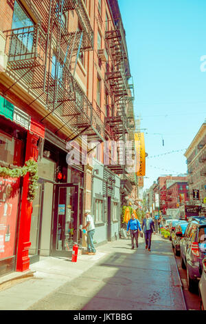 NEW YORK, USA - Mai 05, 2017 : les rues de Manhattan New York et plus précisément la zone Italie Litle à New York Usa Banque D'Images
