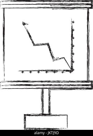 Tableau avec plan cartésien Illustration de Vecteur