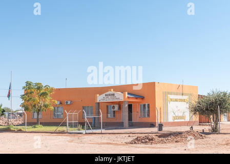 KALKRAND, NAMIBIE - Juin 14, 2017 : Bureau du conseil du village à Kalkrand, village de la B1-route entre Mariental et Rehoboth Banque D'Images