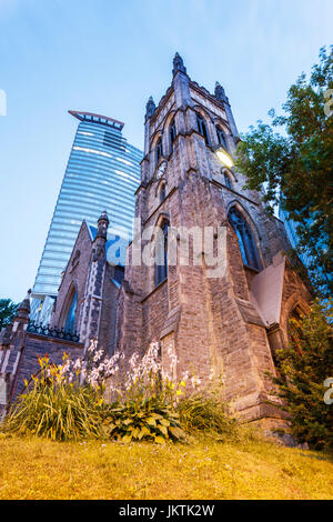 St George's Anglican Church, à Montréal. Montréal, Canada, Quebed. Banque D'Images