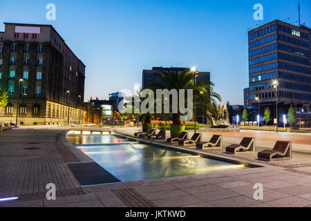 Place principale de Katowice. Katowice, Poznan, Pologne. Banque D'Images