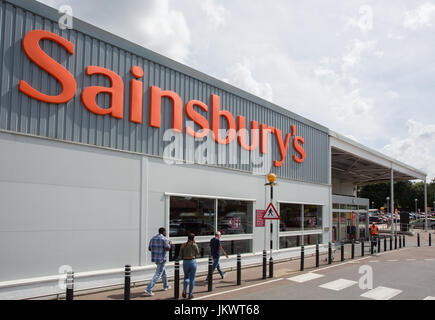 Sainsbury Superstore, Nottingham Banque D'Images