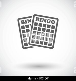 Bingo. Single flat icon on white background. Vector illustration. Illustration de Vecteur