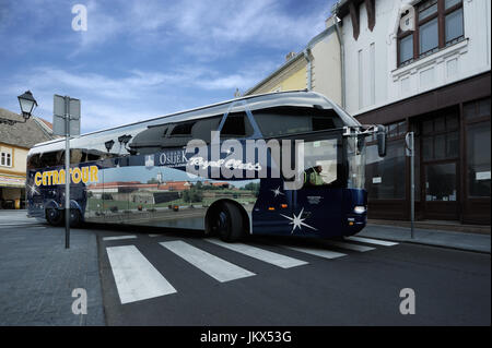 Belgrade, Serbie, 11 SEP 2015:autobus de luxe dans les rues de Belgrade, en septembre 11, 2015 Banque D'Images