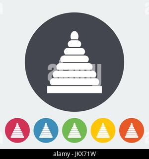 Jouet pyramide Illustration de Vecteur