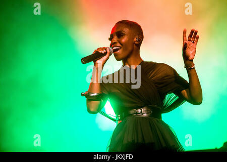 Milano, Italie. 24 juillet, 2017. Morcheeba effectue live au Magnolia à Milan. Credit : Mairo Cinquetti/Pacific Press/Alamy Live News Banque D'Images