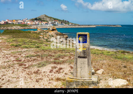 Muxia, Galice, Espagne, Europe. Camino de Santiago. Banque D'Images