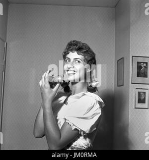 Margot Eskens Deutsche Schlagersängerin, 1950er Jahre Deutschland. Schlager allemande Margot Eskens singer, Allemagne 1950 Banque D'Images