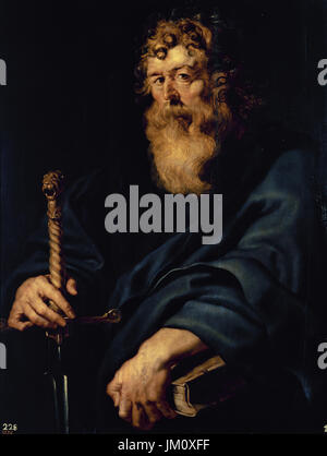 Peter Paul Rubens (1577-1640). Peintre flamand. Saint Paul, 1610-1612. Musée du Prado. Madrid. L'Espagne. Banque D'Images