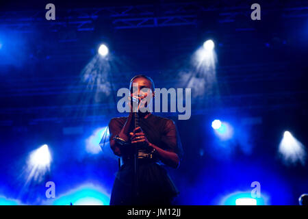 Skye Edwards de la bande électronique anglaise Morcheeba en photo sur scène comme ils font à Circolo Magnolia Segrate dans Milan, Italie (photo de Roberto Finizio / Pacific Press) Banque D'Images