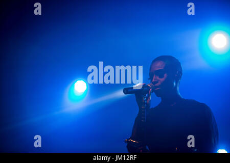 Skye Edwards de la bande électronique anglaise Morcheeba en photo sur scène comme ils font à Circolo Magnolia Segrate dans Milan, Italie (photo de Roberto Finizio / Pacific Press) Banque D'Images